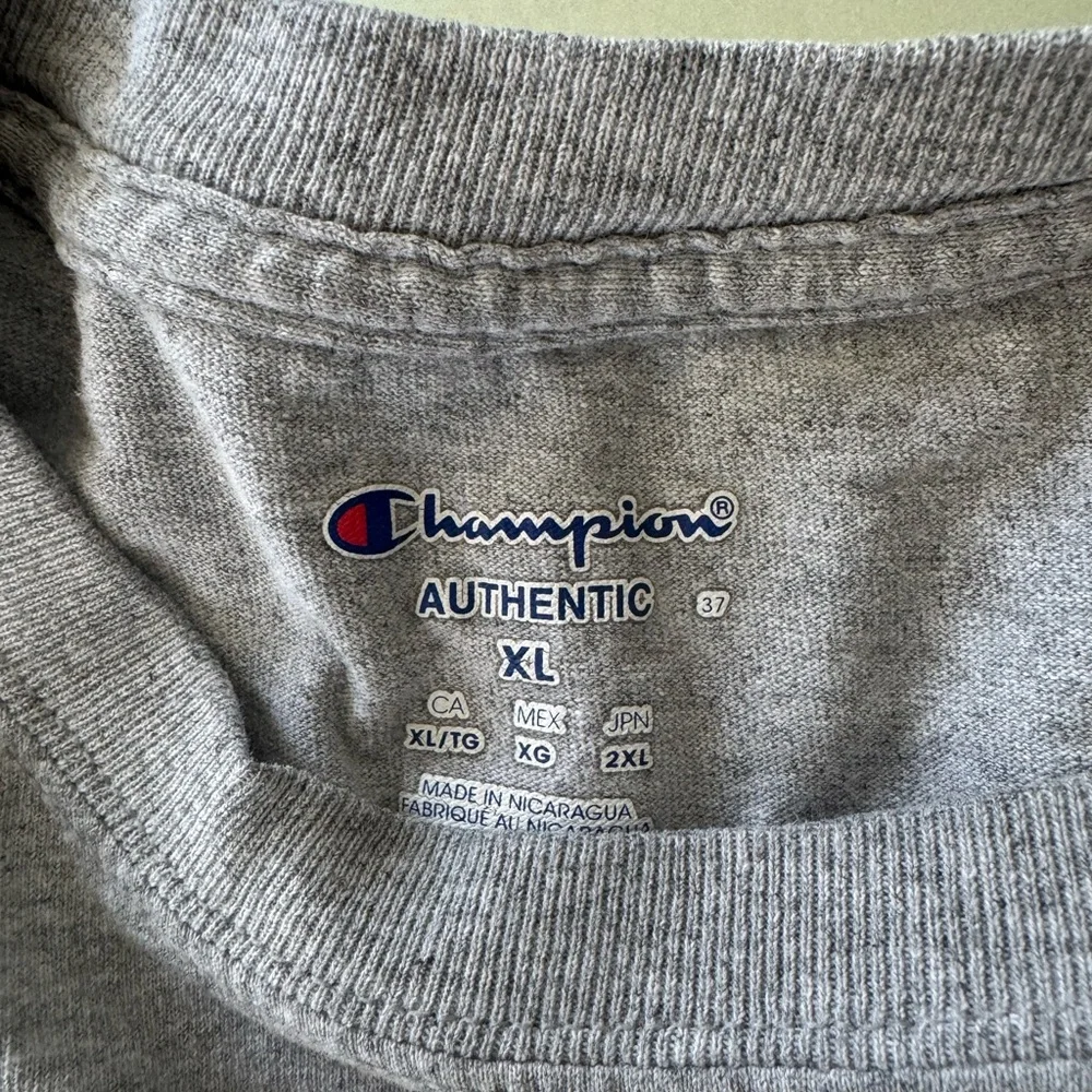 Champion Authentic Gray T-Shirt - Picture 2 of 2